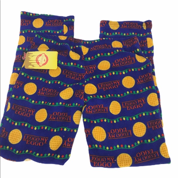 Eggo Lego My Eggo Christmas Lights Pajama Bottoms - Picture 5 of 6
